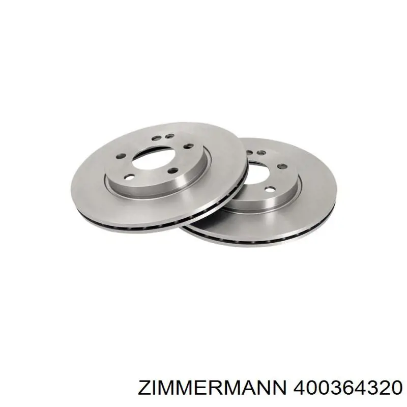Диск переднього гальма Zimmermann 400364320 ціна, від 43.97 USD