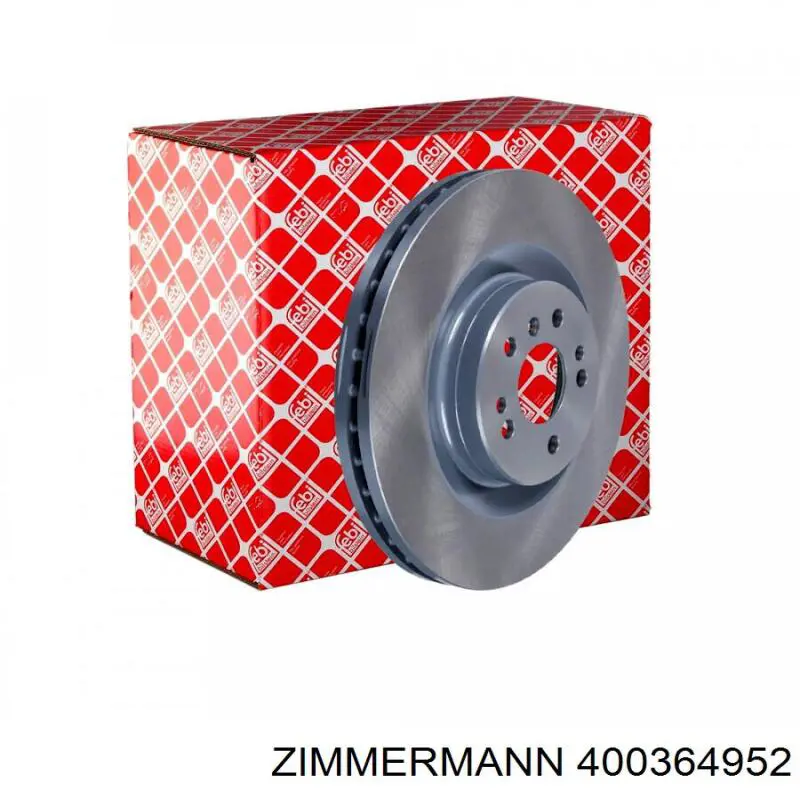 Диск гальмівний передній Zimmermann 400364952