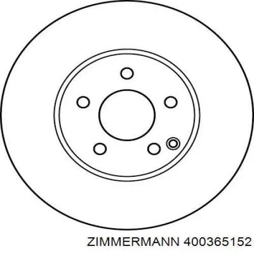 Купити 400365152 Zimmermann Ротор гальмівний