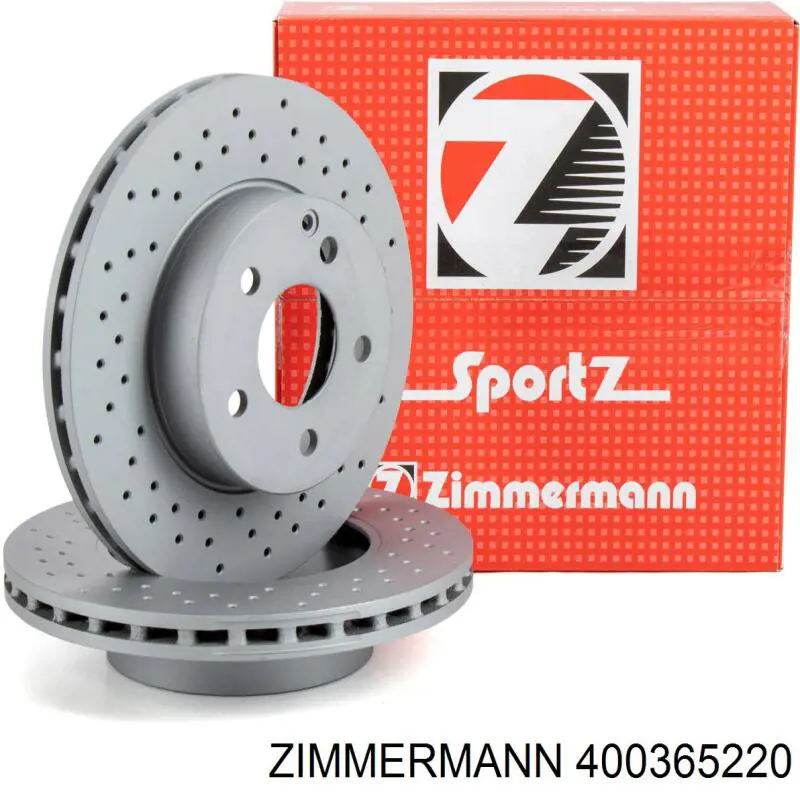 Диск гальмівний передній Zimmermann 400365220