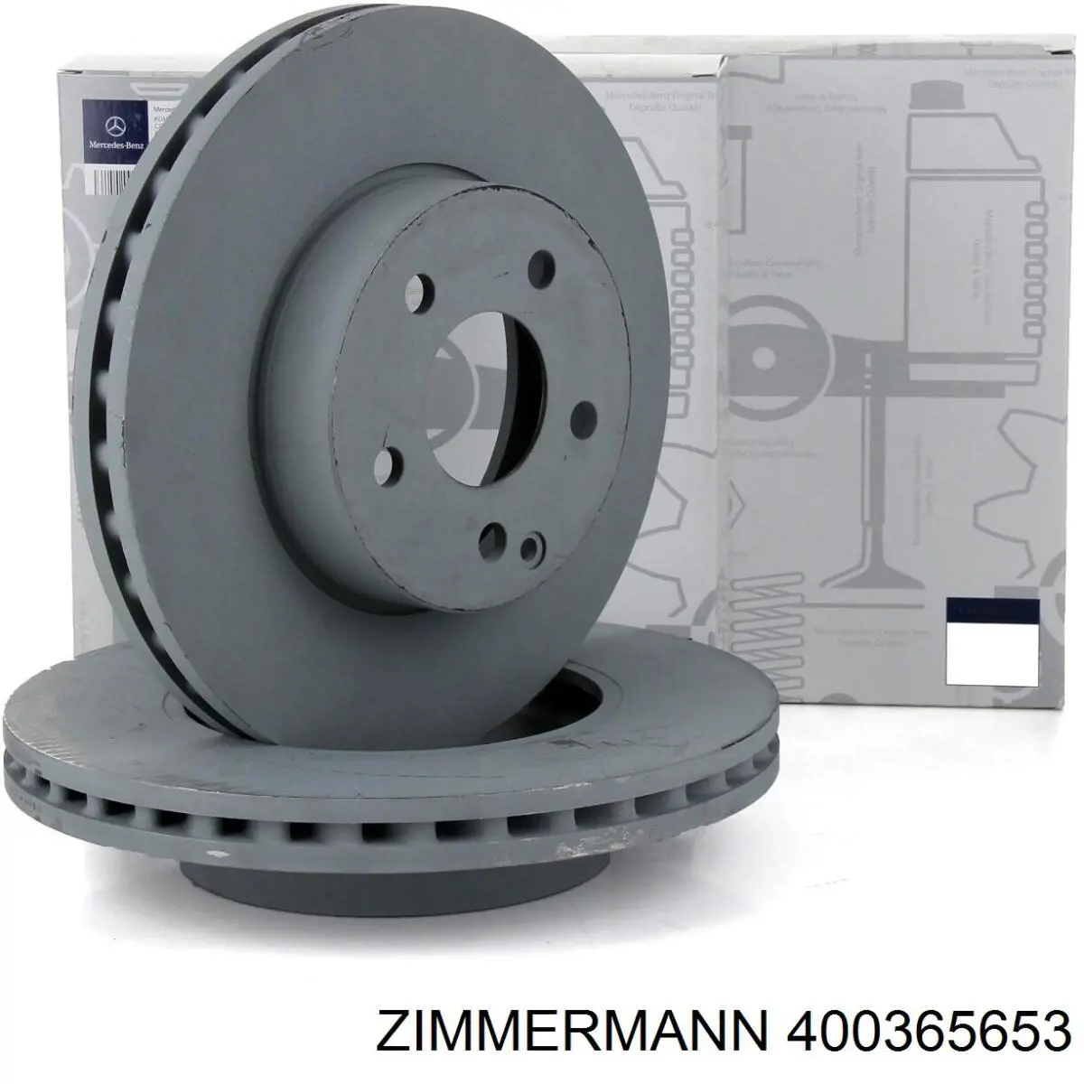 Диск гальмівний передній Zimmermann 400365653