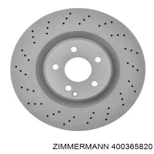 Диск переднього гальма Zimmermann 400365820 ціна, від 93.92 USD