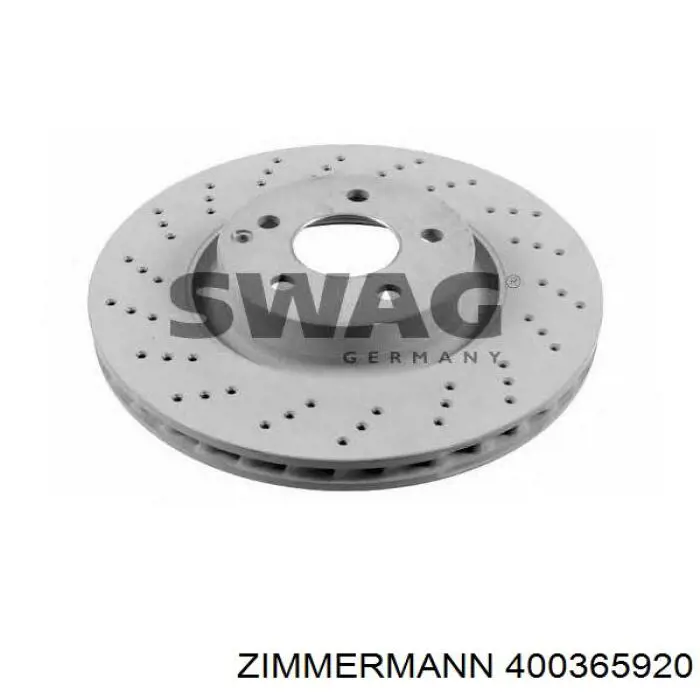 Гальмівні диски передні 400365920 Zimmermann