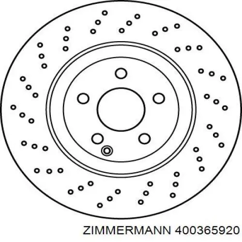 400365920 Zimmermann Гальмо дискове переднє