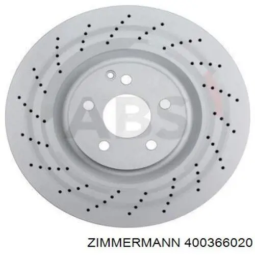 400366020 Zimmermann диск гальмівний передній