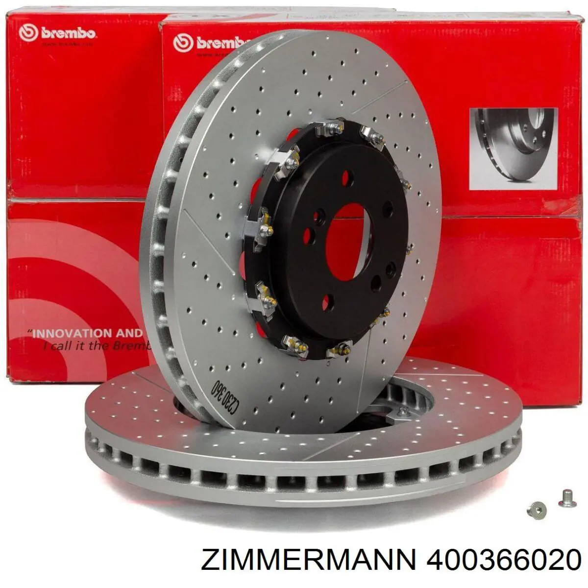 Гальмівні диски передні 400366020 Zimmermann