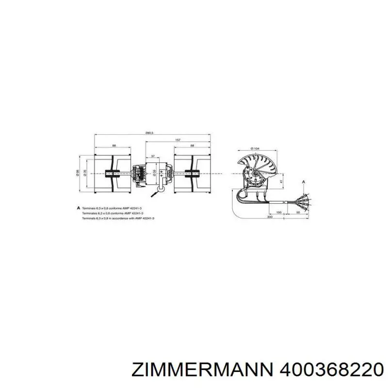 Купити 400368220 Zimmermann Диск заднього гальма