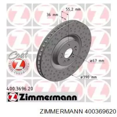 Купити 400369620 Zimmermann Ротор гальмівний