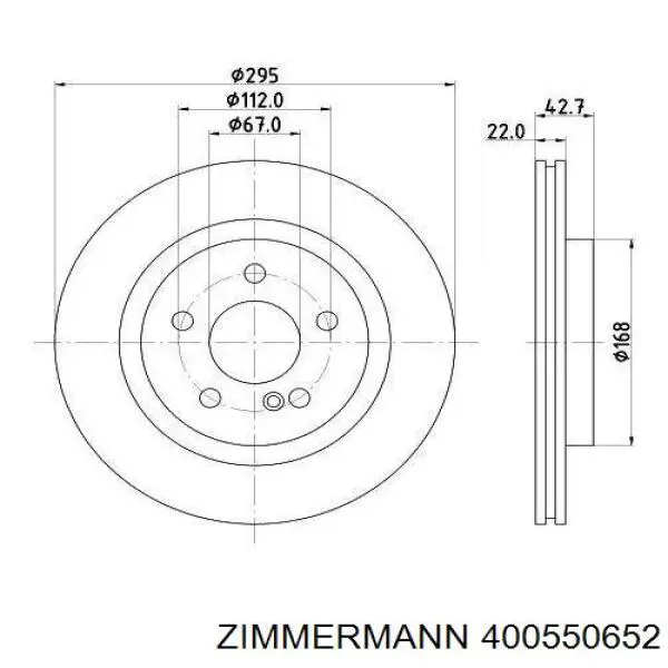 Гальмівні диски 400550652 Zimmermann