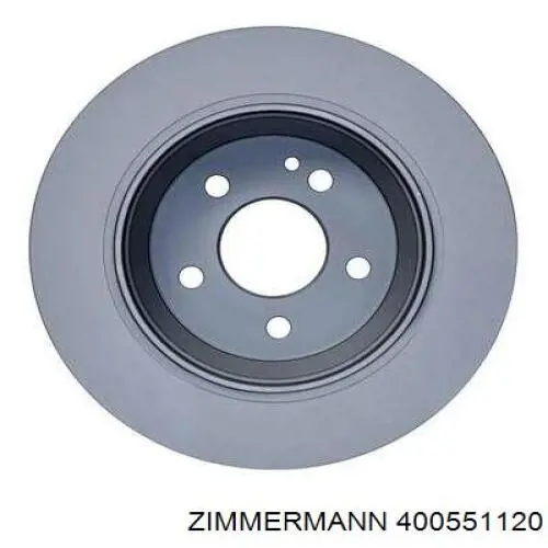 Диск гальмівний задній Zimmermann 400551120