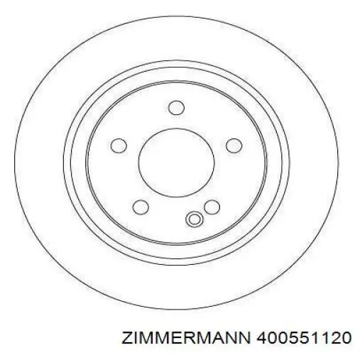 Задні дискові гальма Zimmermann 400551120 ціна, від 52.86 USD