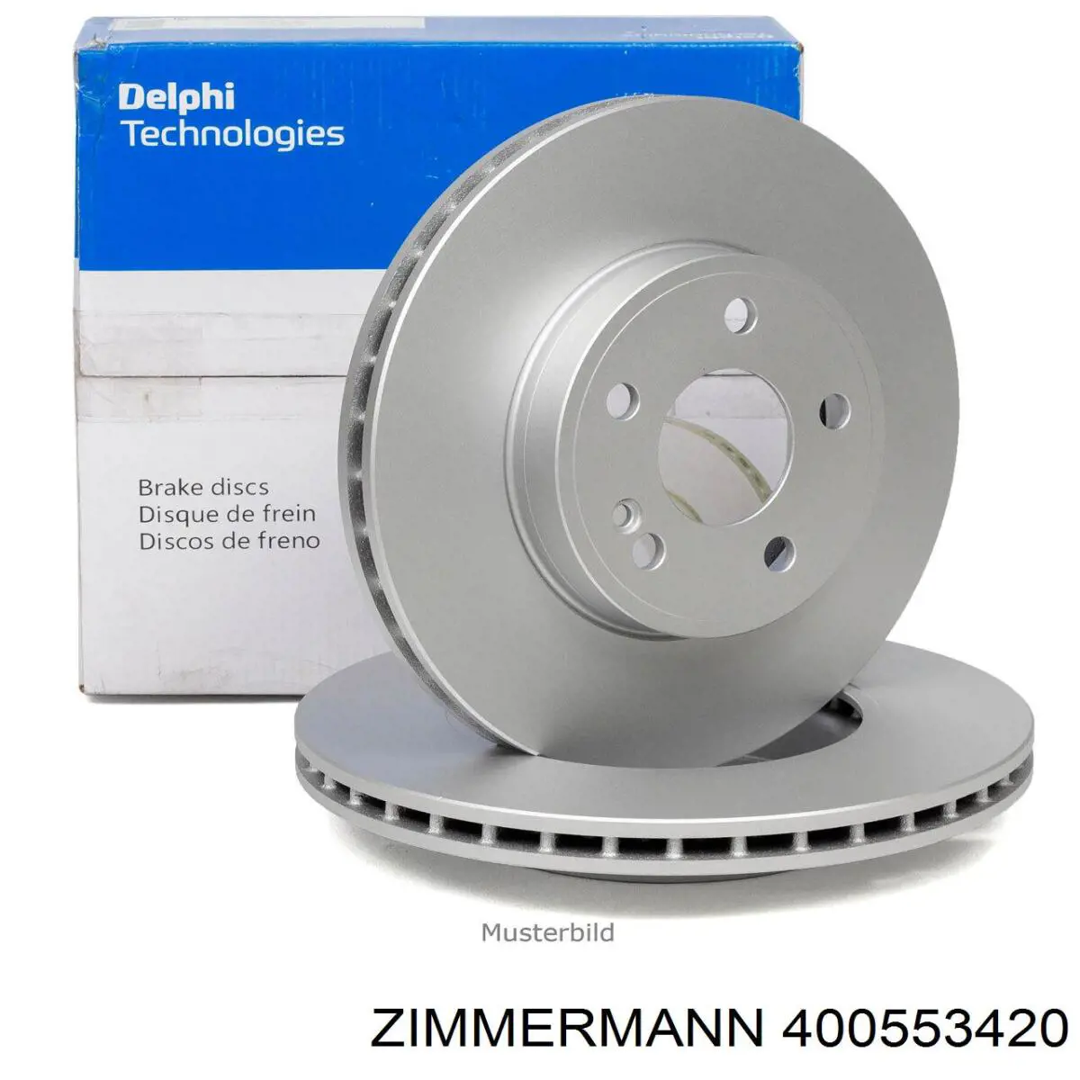 Диск переднього гальма Zimmermann 400553420 ціна, від 121.63 USD