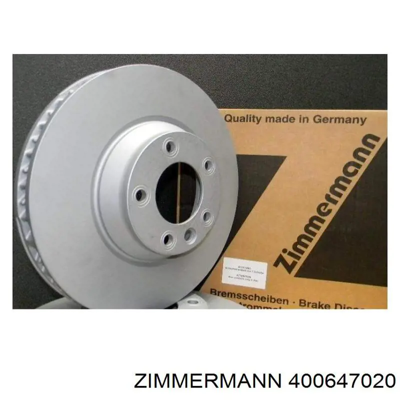 Диск переднього гальма Zimmermann 400647020 ціна, від 42.17 USD