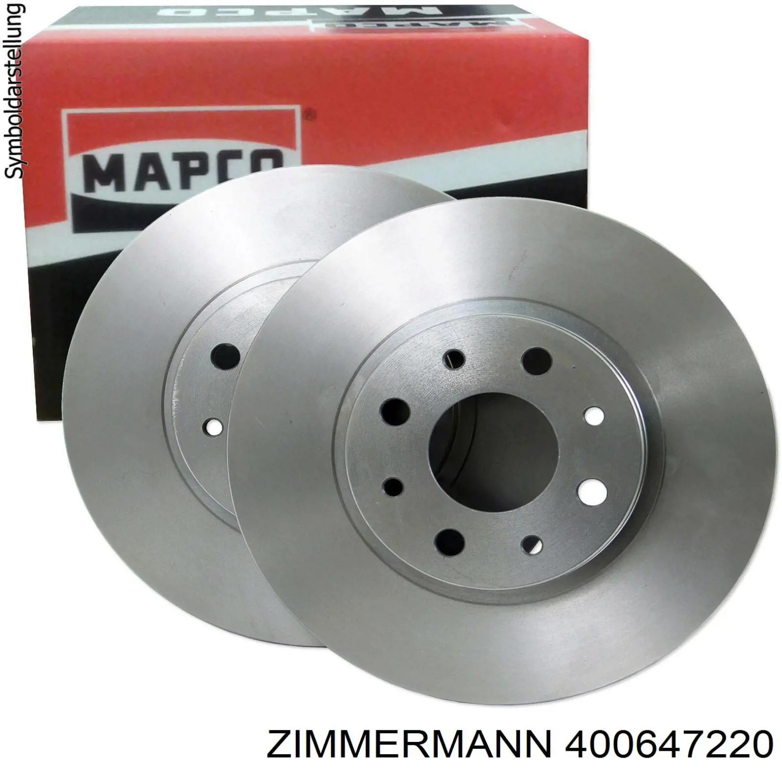 400647220 Zimmermann Гальмо дискове переднє