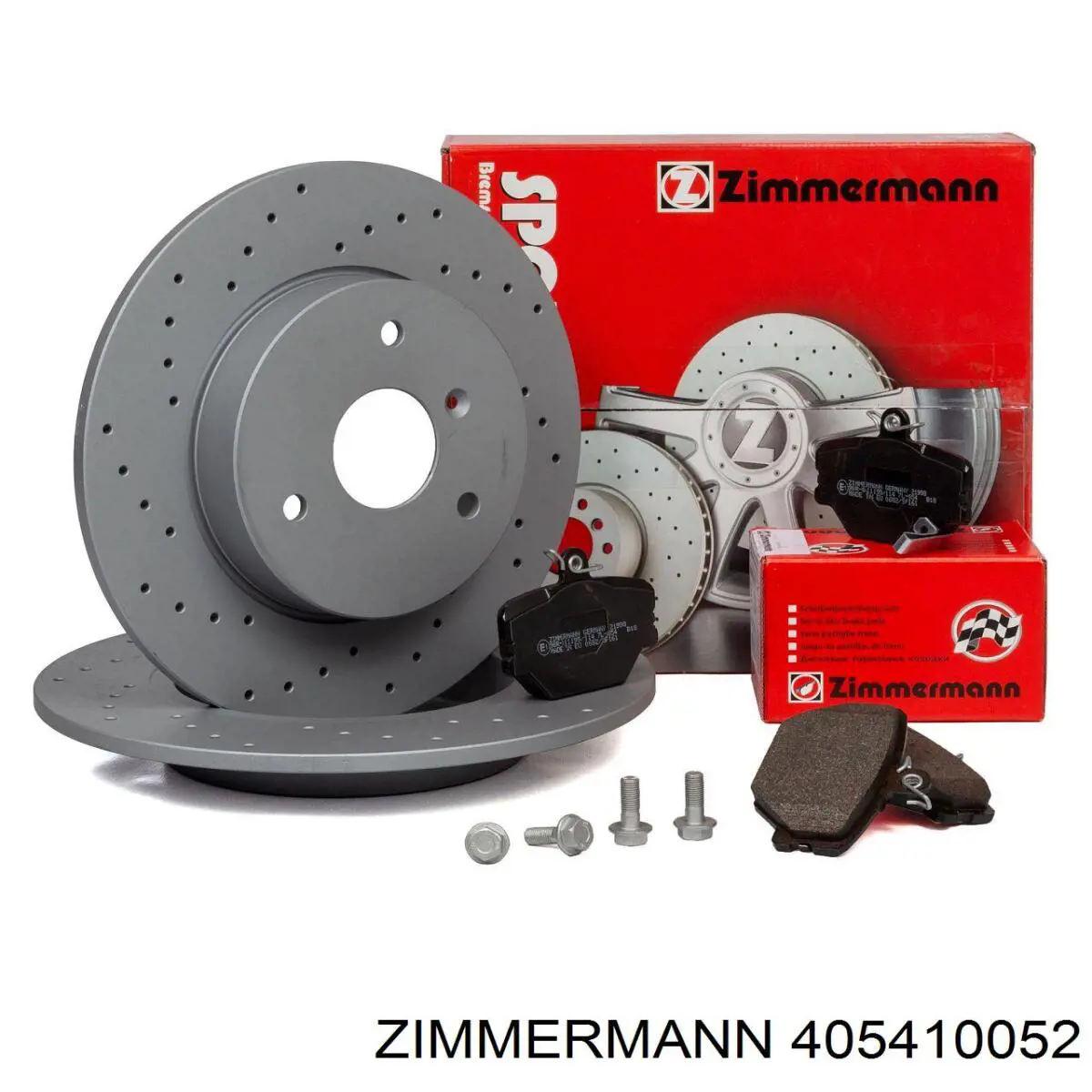 Диск гальмівний передній Zimmermann 405410052