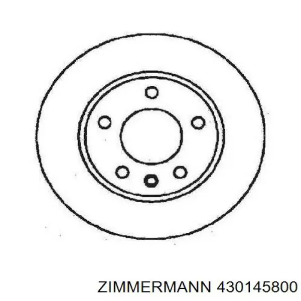 Купити 430145800 Zimmermann Ротор гальмівний