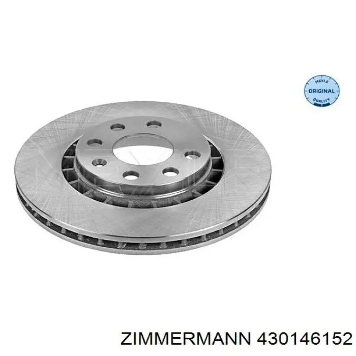 430146152 Zimmermann диск гальмівний передній