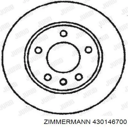 430146700 Zimmermann диск гальмівний задній