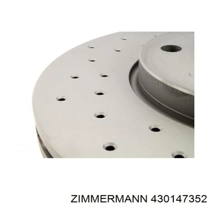 430147352 Zimmermann диск гальмівний передній