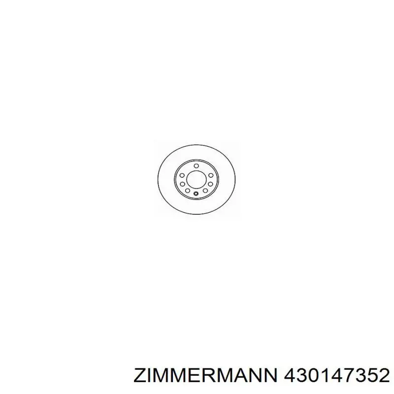 Гальмівні диски передні 430147352 Zimmermann