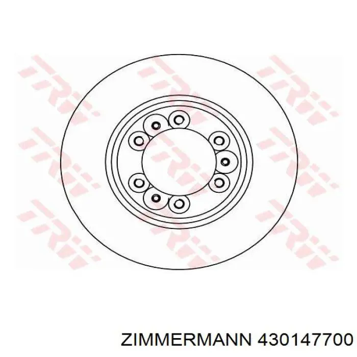 430147700 Zimmermann Гальмо дискове переднє