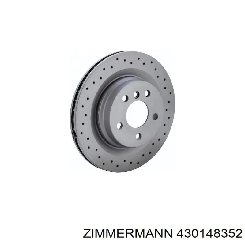430148352 Zimmermann диск гальмівний передній
