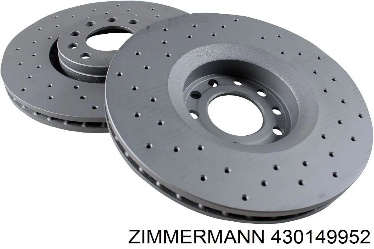 Диск переднього гальма Zimmermann 430149952 ціна, від 62.64 USD