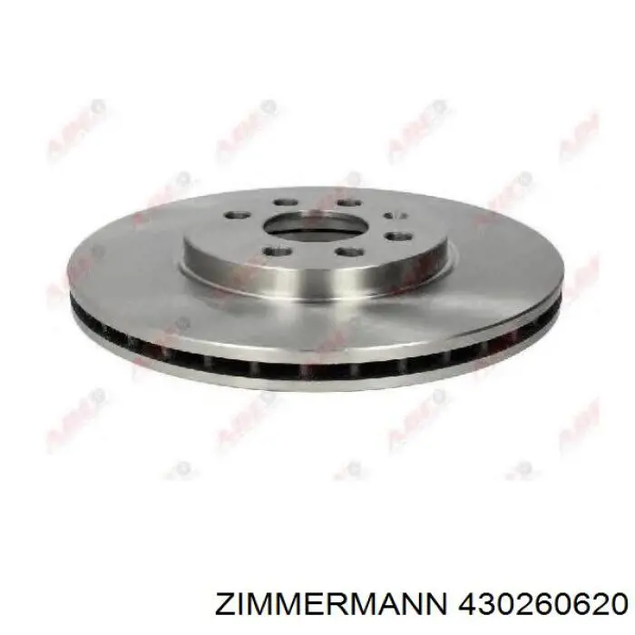 Диск переднього гальма Zimmermann 430260620 ціна, від 44.78 USD