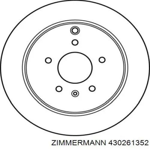 Задні дискові гальма Zimmermann 430261352 ціна, від 48.83 USD