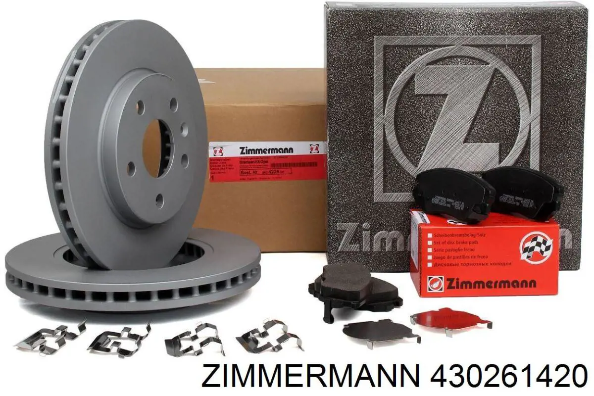 Диск гальмівний передній Zimmermann 430261420