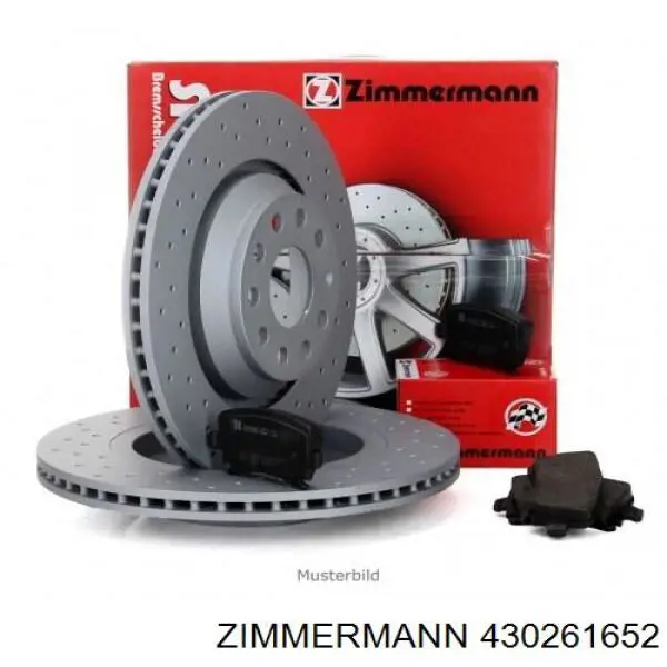 Диск гальмівний передній Zimmermann 430261652