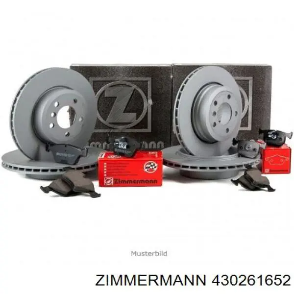 Диск переднього гальма Zimmermann 430261652 ціна, від 63.63 USD