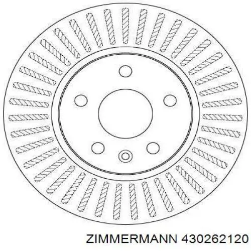 Купити 430262120 Zimmermann Ротор гальмівний