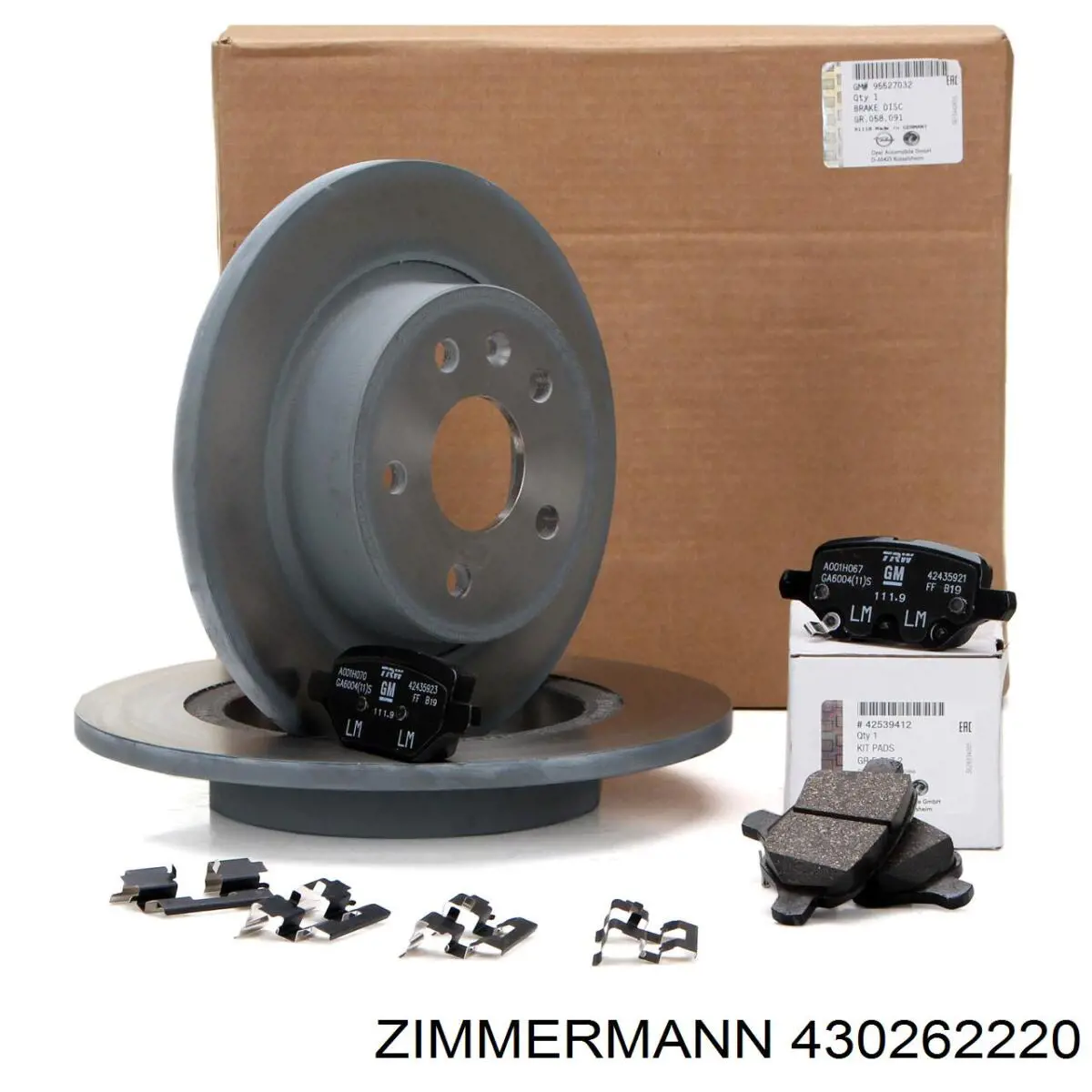 430262220 Zimmermann диск гальмівний задній