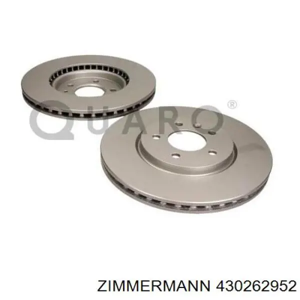 Диск гальмівний передній Zimmermann 430262952