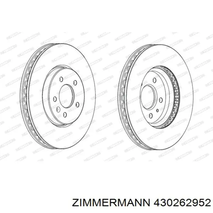 Купити 430262952 Zimmermann Ротор гальмівний