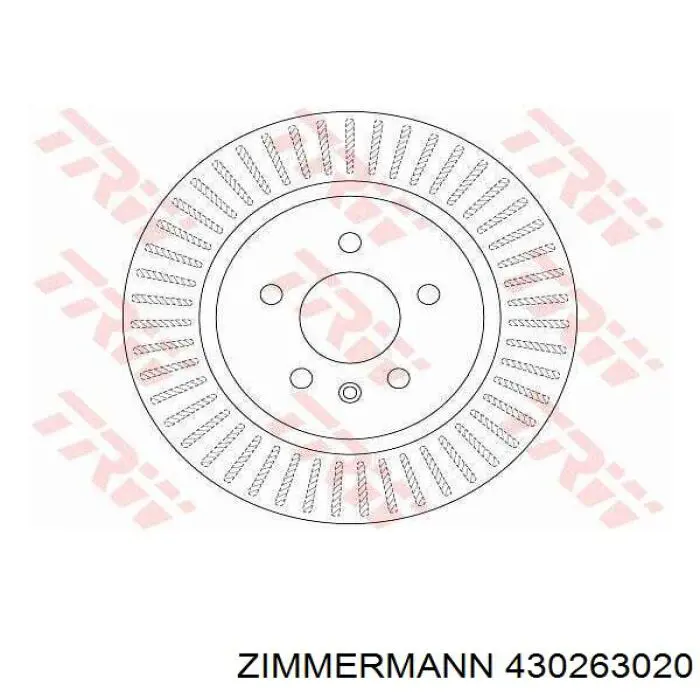 Задні дискові гальма Zimmermann 430263020 ціна, від 66.17 USD