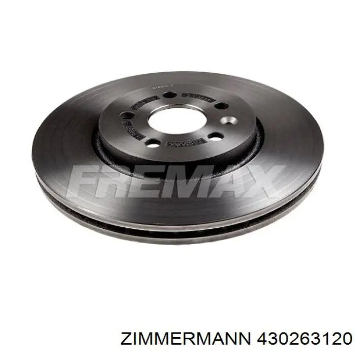 Диск переднього гальма Zimmermann 430263120 ціна, від 63.06 USD