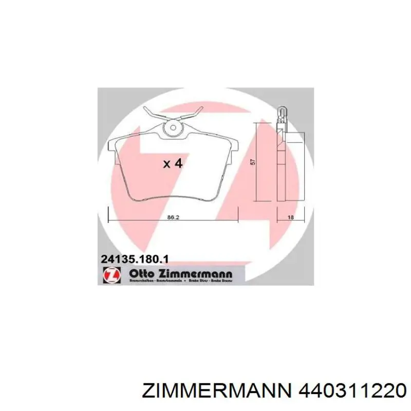 Гальмівні диски 440311220 Zimmermann