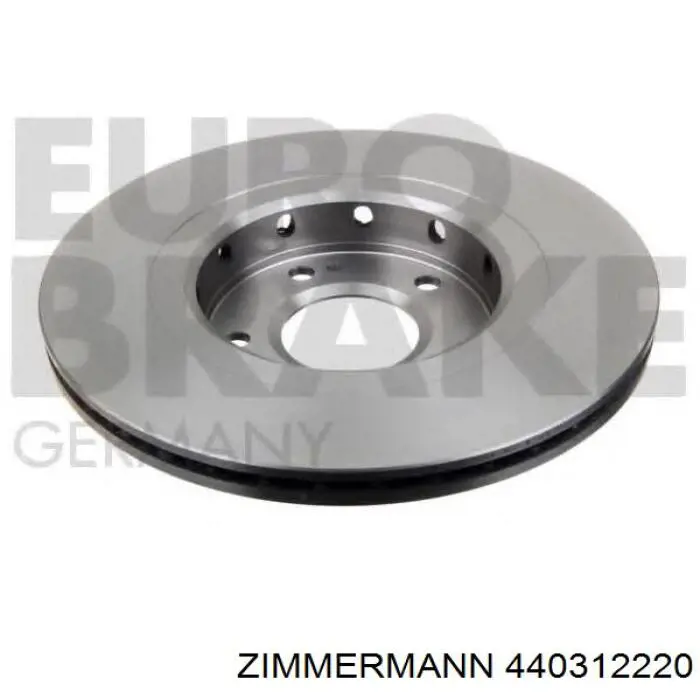 Диск переднього гальма Zimmermann 440312220 ціна, від 56.72 USD