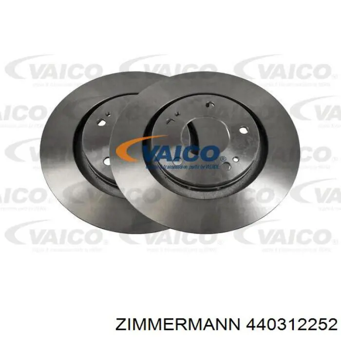 Диск переднього гальма Zimmermann 440312252 ціна, від 47.58 USD