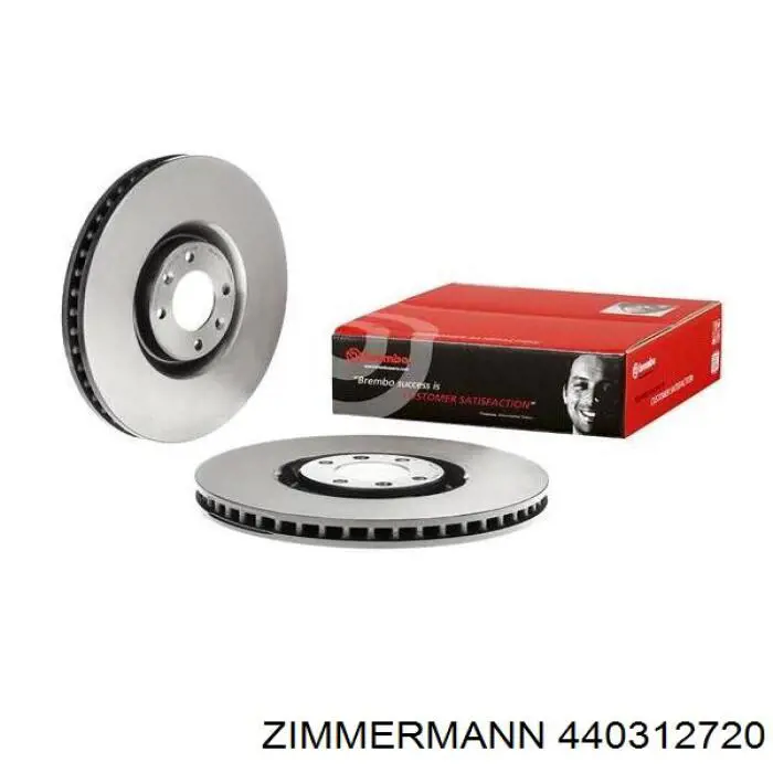 Диск гальмівний передній Zimmermann 440312720
