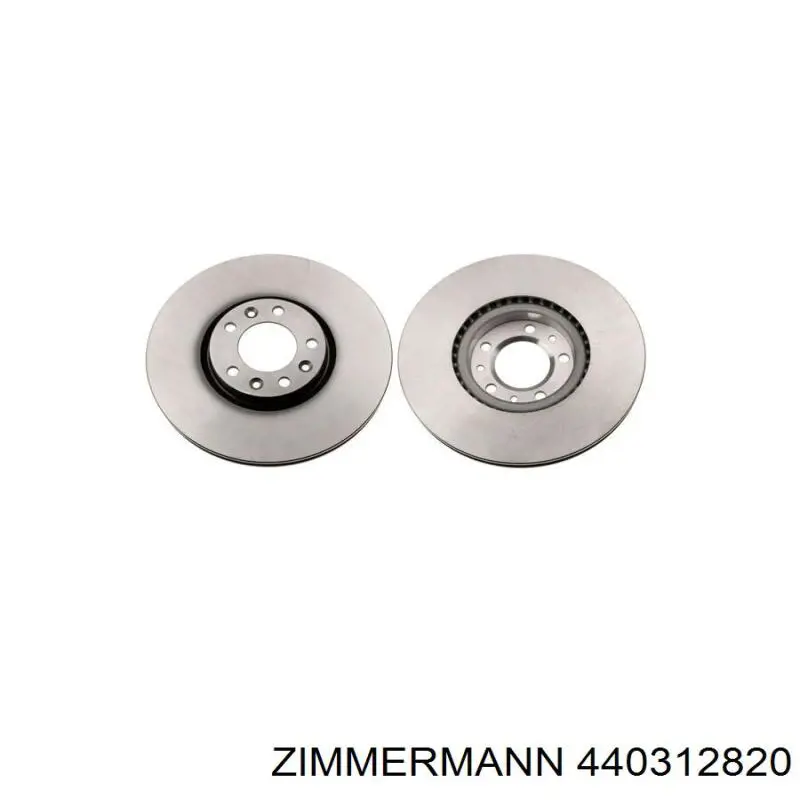 Диск переднього гальма Zimmermann 440312820 ціна, від 56.03 USD