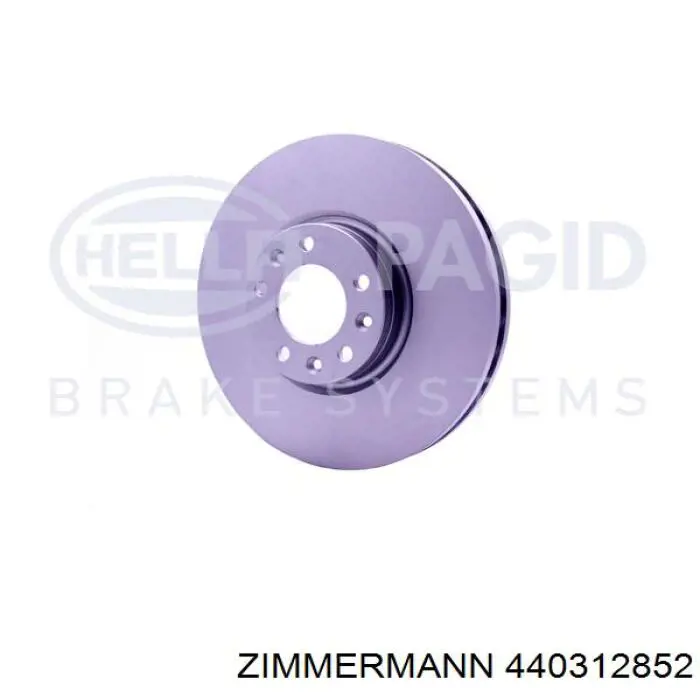 Диск переднього гальма Zimmermann 440312852 ціна, від 54.15 USD
