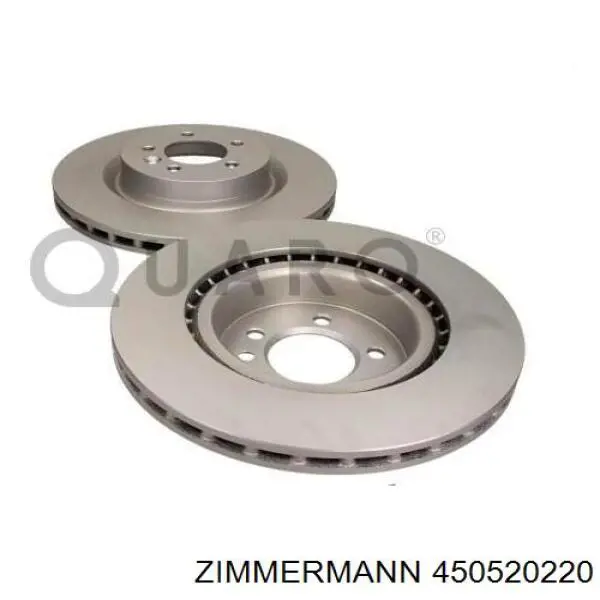 Диск гальмівний передній Zimmermann 450520220