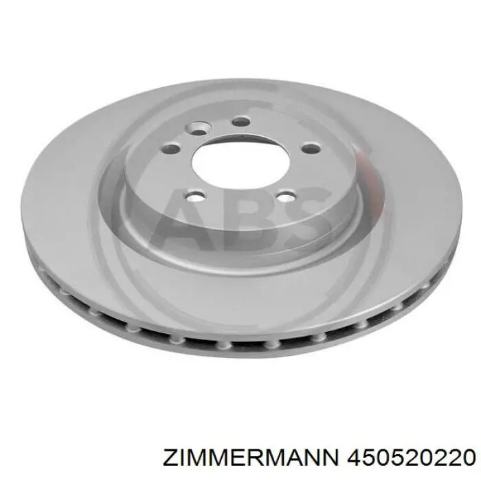 Диск переднього гальма Zimmermann 450520220 ціна, від 87.35 USD
