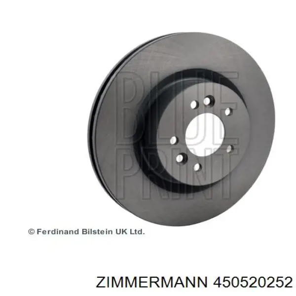 Диск переднього гальма Zimmermann 450520252 ціна, від 110.49 USD
