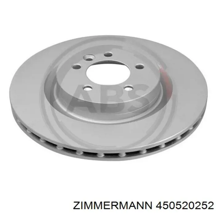 Диск гальмівний передній Zimmermann 450520252