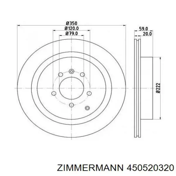 Гальмівні диски 450520320 Zimmermann
