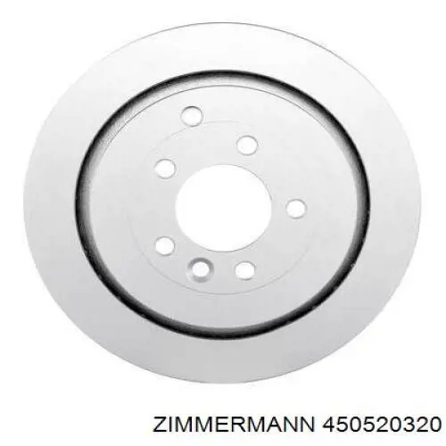 Купити 450520320 Zimmermann Диск заднього гальма
